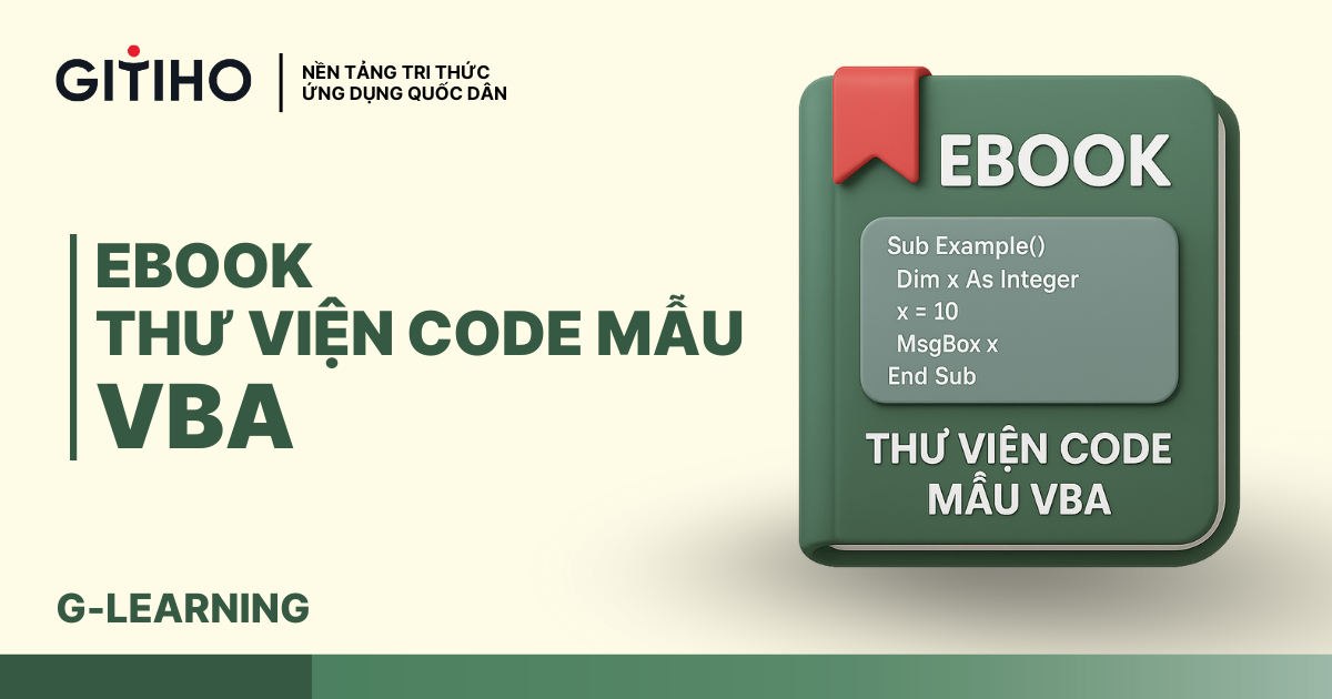 Ebook thư viện code mẫu VBA